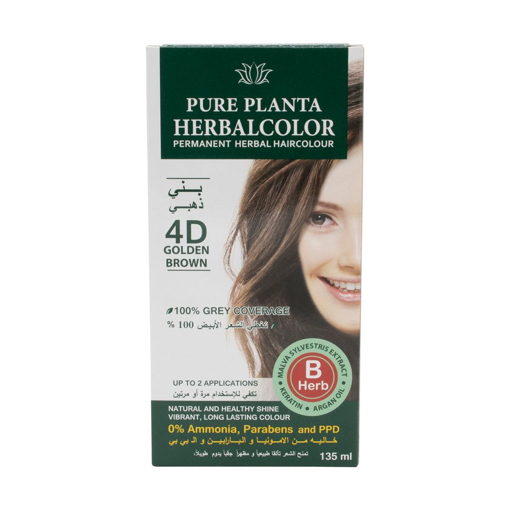 Herbal Hair Color Gel 4D Golden Brown