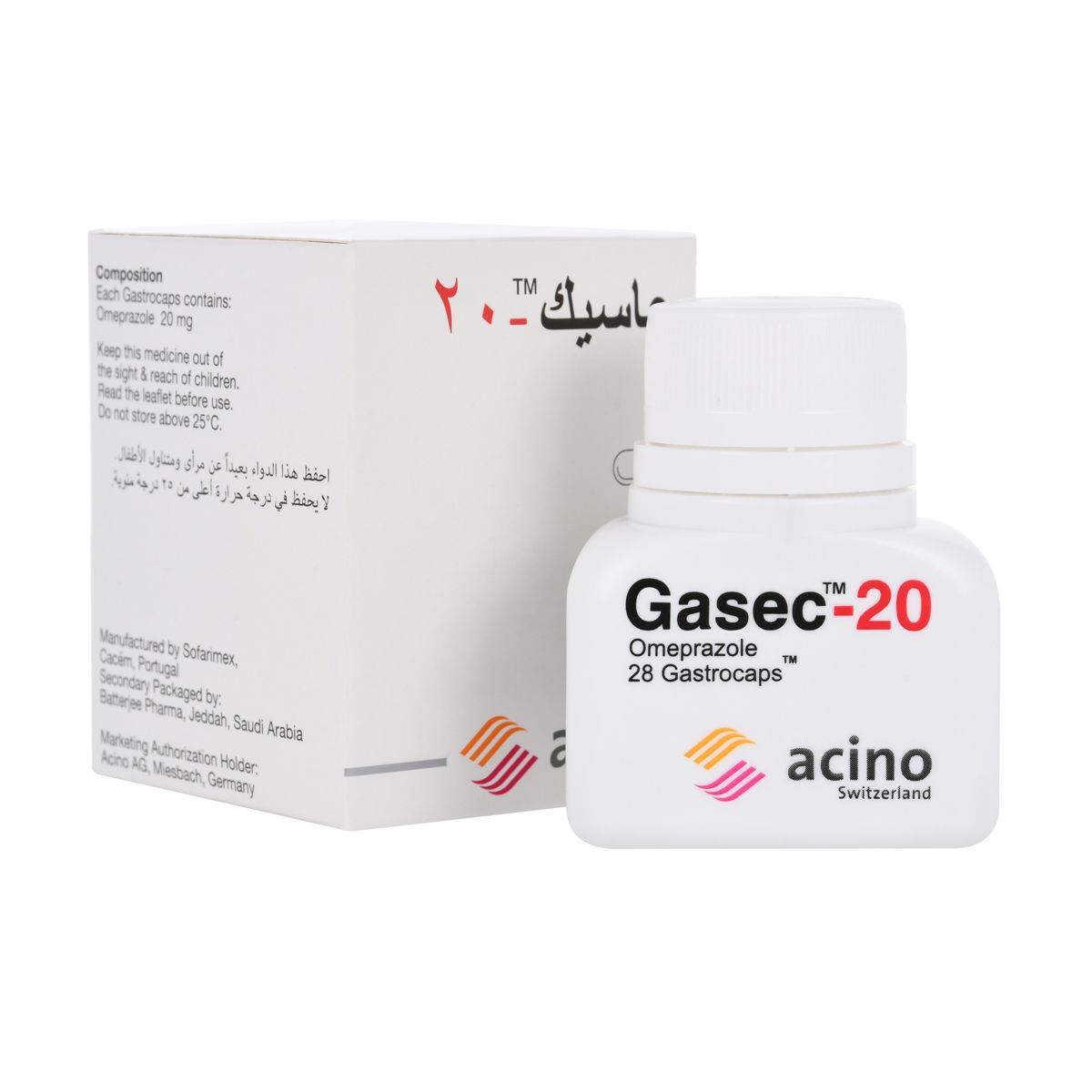 GASEC 20 Mg Capsule 28Pcs