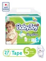 Babyjoy Compressed Diapers Size 5 27Pc