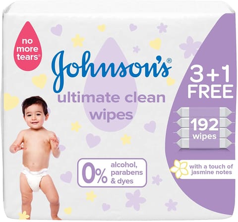 Baby Ultimate Clean Wipes Pack of 192 wipes