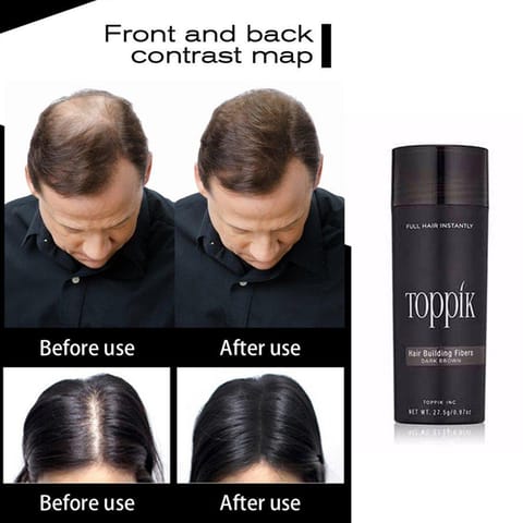 TOPPIK Hair Building Fibers, Light Brown - 12g