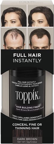 TOPPIK Hair Building Fibers, Light Brown - 12g