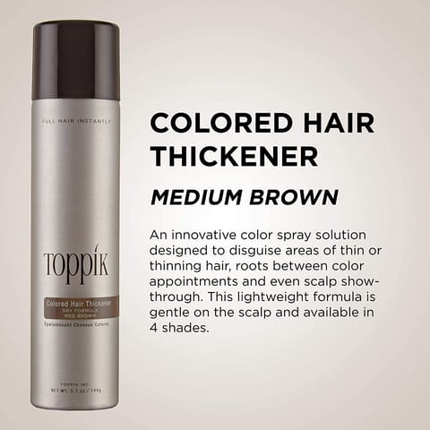 TOPPIK Hair Building Fibers, Light Brown - 12g