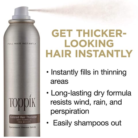 TOPPIK Hair Building Fibers, Light Brown - 12g