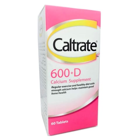 Caltrate 600Mg + Vitamin D3 60 Tablets.