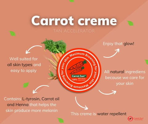 Carrot Sun Tan ACC Cream Papaya 350ML