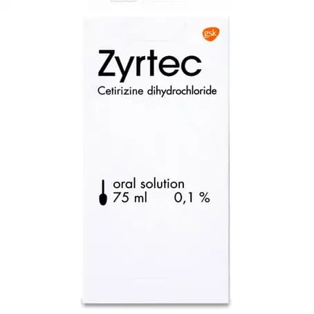 Zyrtec 0.1% Syrup 75 ml