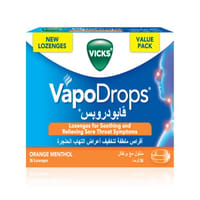 Vicks Vapodrops Orange Menthol 36 Loz