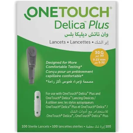 Delica Plus Sterile Lancets 100 Lancet