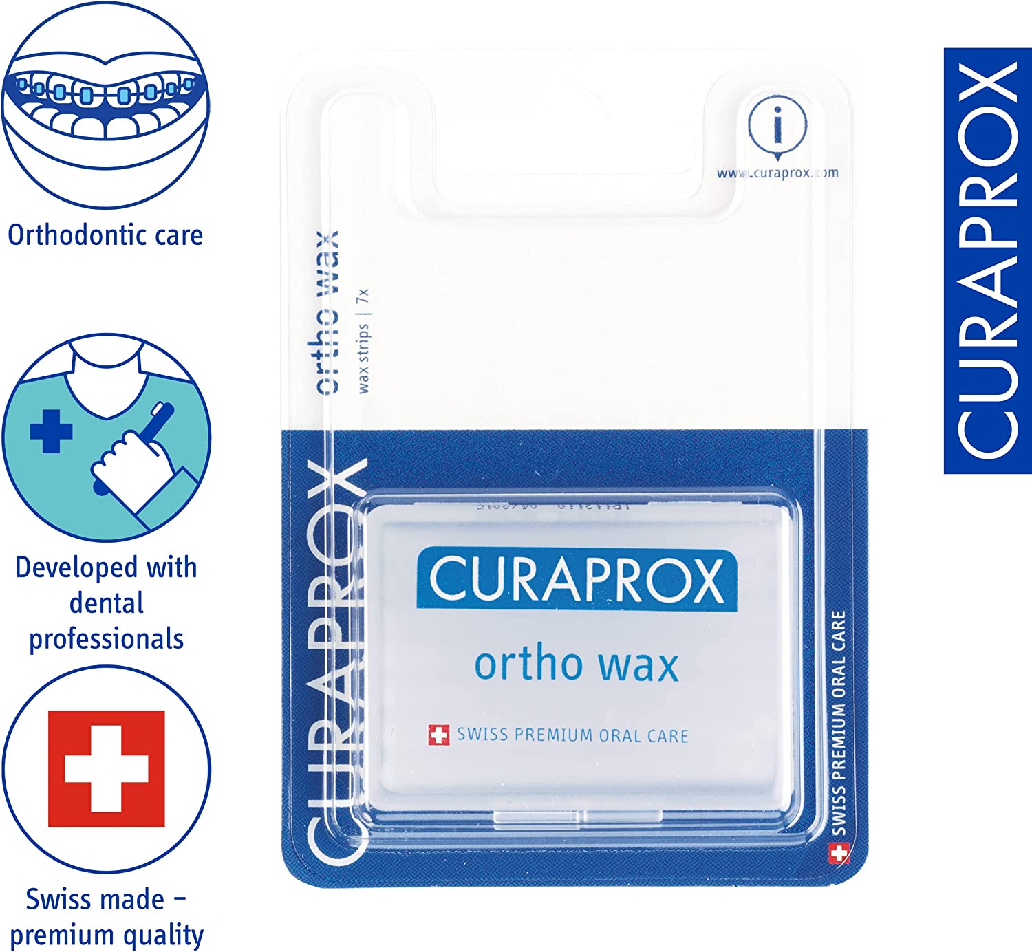 Curaprox Orthodontic Wax 7 Stripes