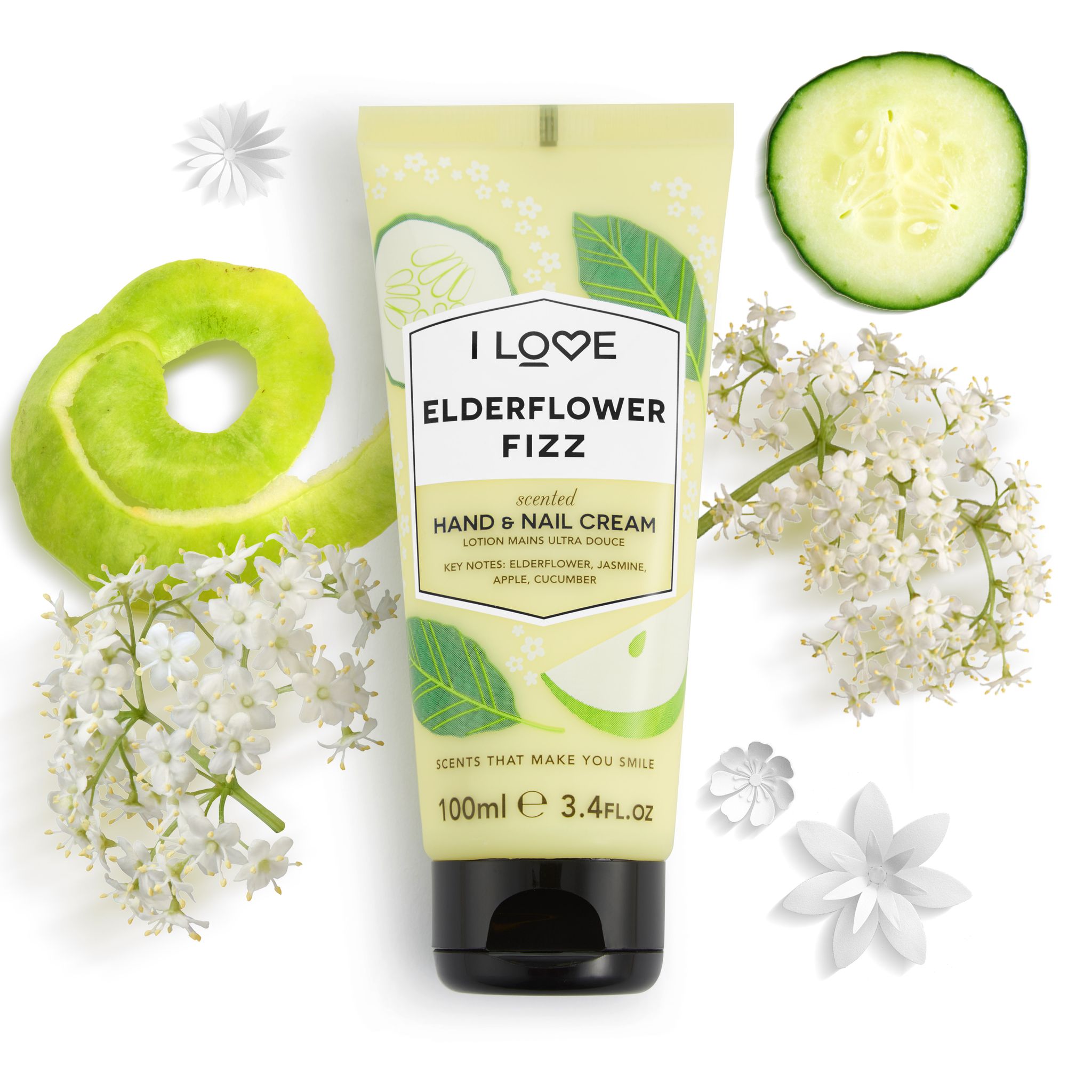 I LOVE Hand Cream Elderflower Fizz100ml