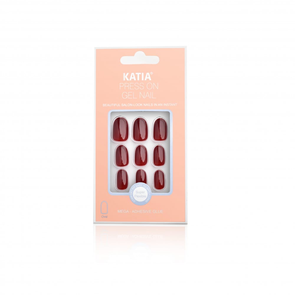 Katia Nails Oval# OK24 Dark Red