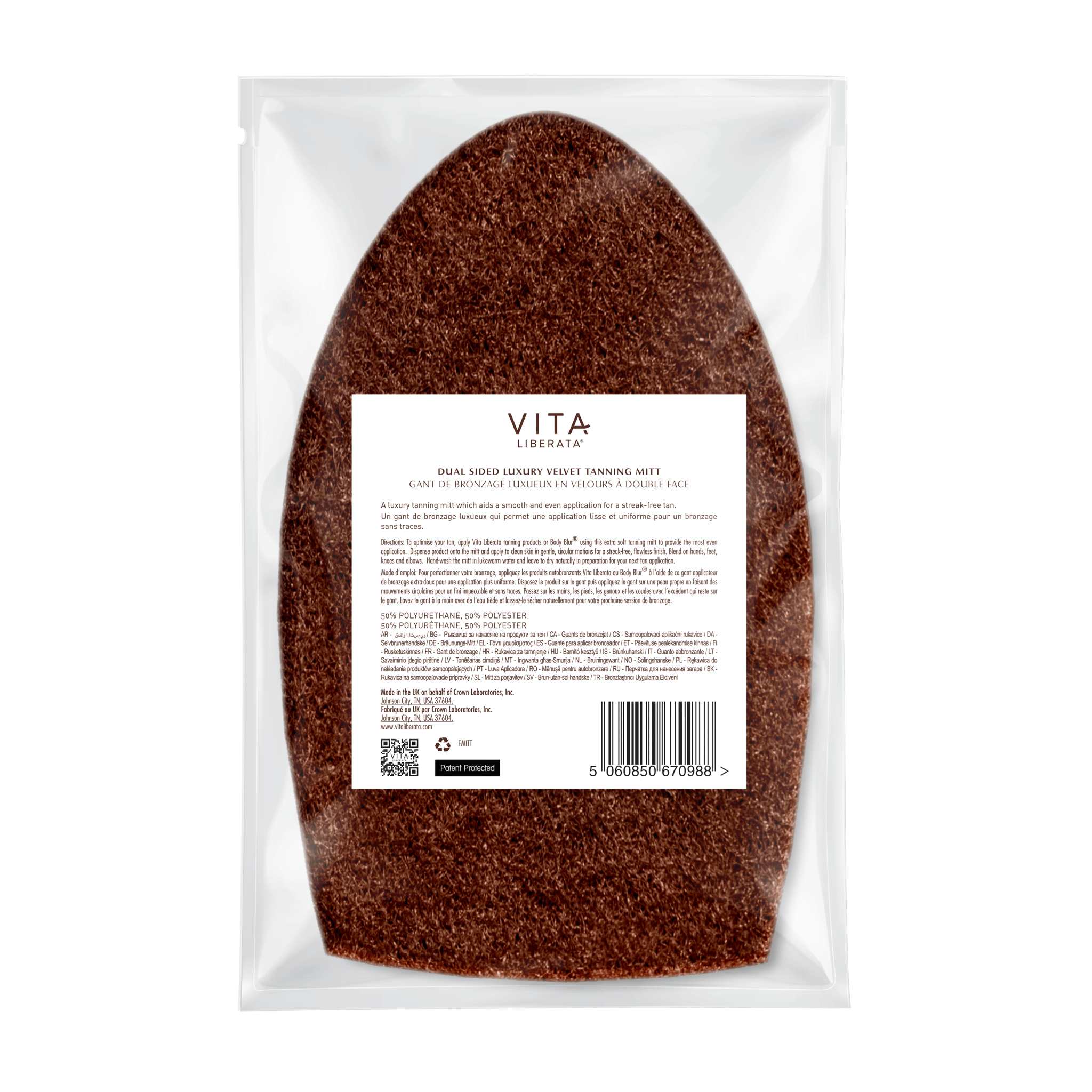 Vita Liberata Dual Sided Luxury Velvet Tanning Mitt