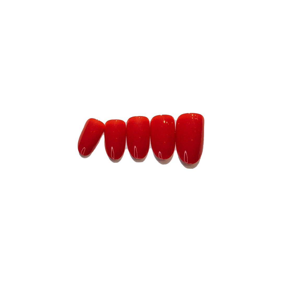 Loca Small Nails Oval# 4 Red