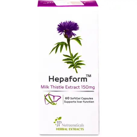 JP Hepaform Milk Thistle 150 mg 60 Capsules