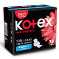 Kotex Maxi Protect Thick Pads, Normal Size Sanitary Pads with Wings, 30 Sanitary Pads