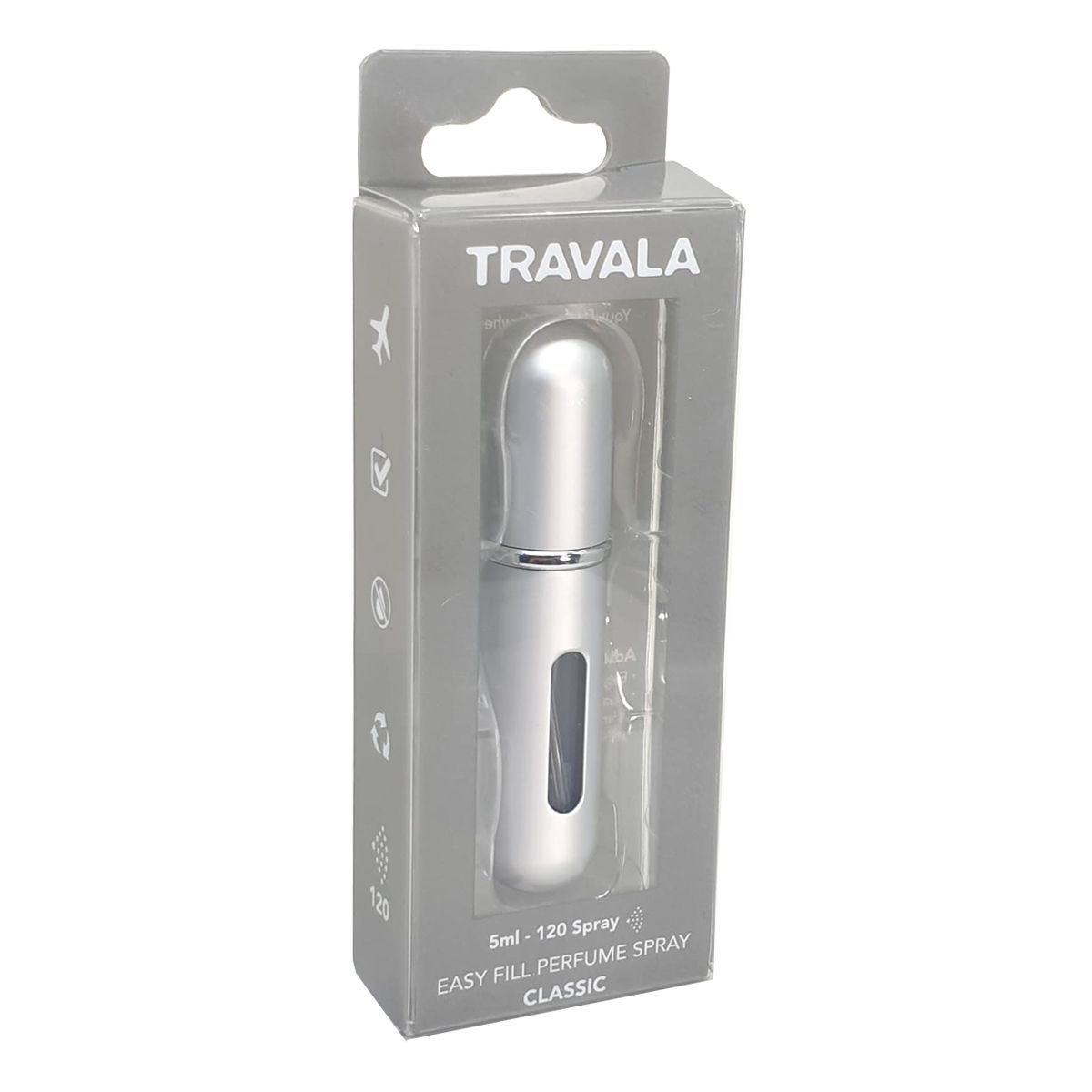 Travala Refillable Perfume Spray# Silver