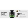 ON Optimum Nutrition Serious Mass Protien 8 Servings Vanilla Powder 6 Lb