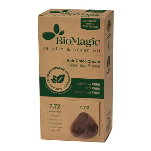 Biomagic Hair Color Cream 7/72 Blonde