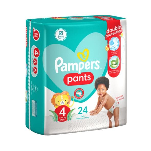 Pampers Rash Protection Pants, Size 4 (9-14Kg) 24Pc