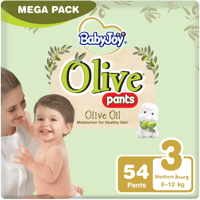 Babyjoy Culotte Healthy Skin With Olive Oil, Size 3, 54 Diapers