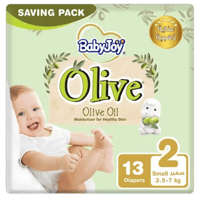 Babyjoy Healthy Skin Diapers With Olive Oil, Size 2 13Pc