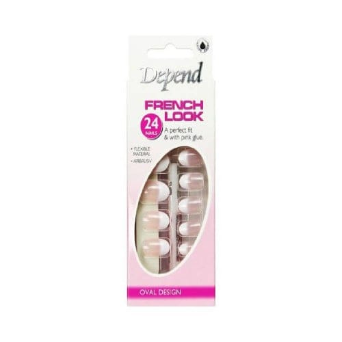 Depend French Look Nails - Oval Pink