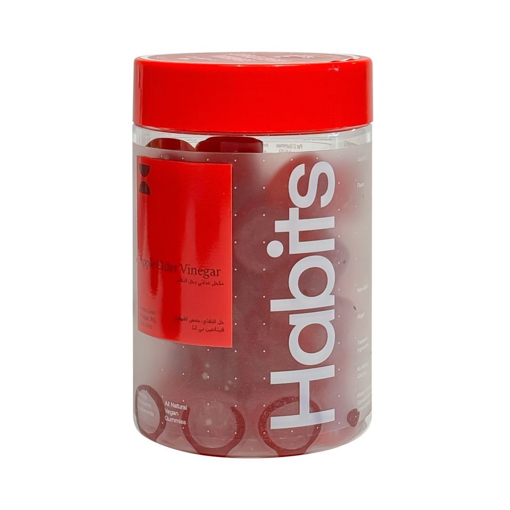 هابيتز مجموعة خل التفاح 1+1 علكة