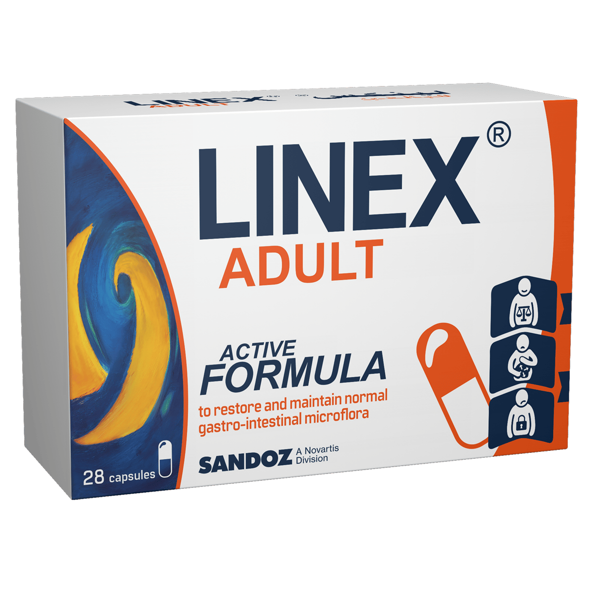 Linex Adult Probiotic 28 Hard Capsules