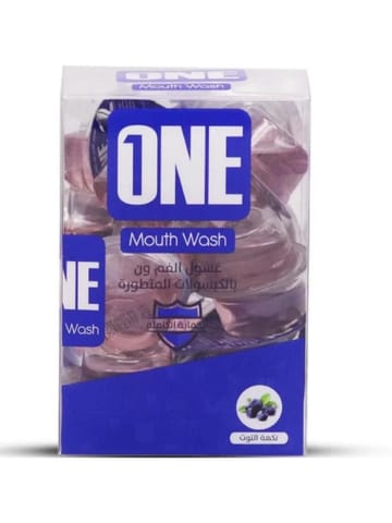 ONE MOUTH WASH BLUEBERRY  FLAVOR 20 CAP *15 ML