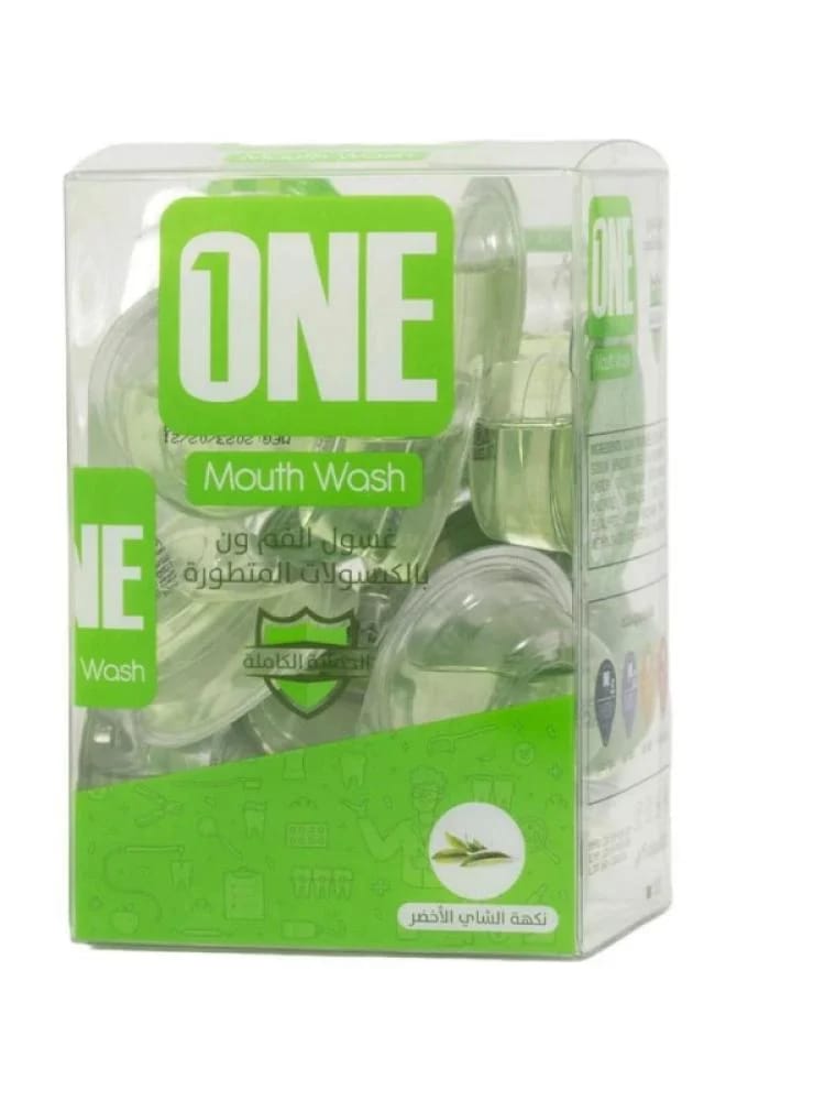 ONE MOUTH WASH GREEN TEA FLAVOR 20 CAP *15 ML