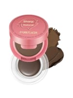 Pink Flash gel and eyebrow powder 01 Deep Brown