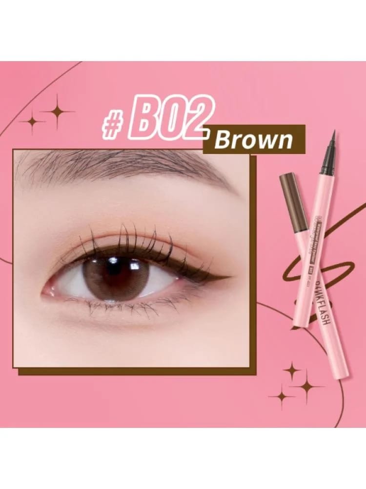 Pink Flash Liquid Eyeliner B02 Brown