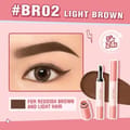 Pink Flash Waterproof and Sweatproof Eyebrow Pomade BR03 Coffee Brown