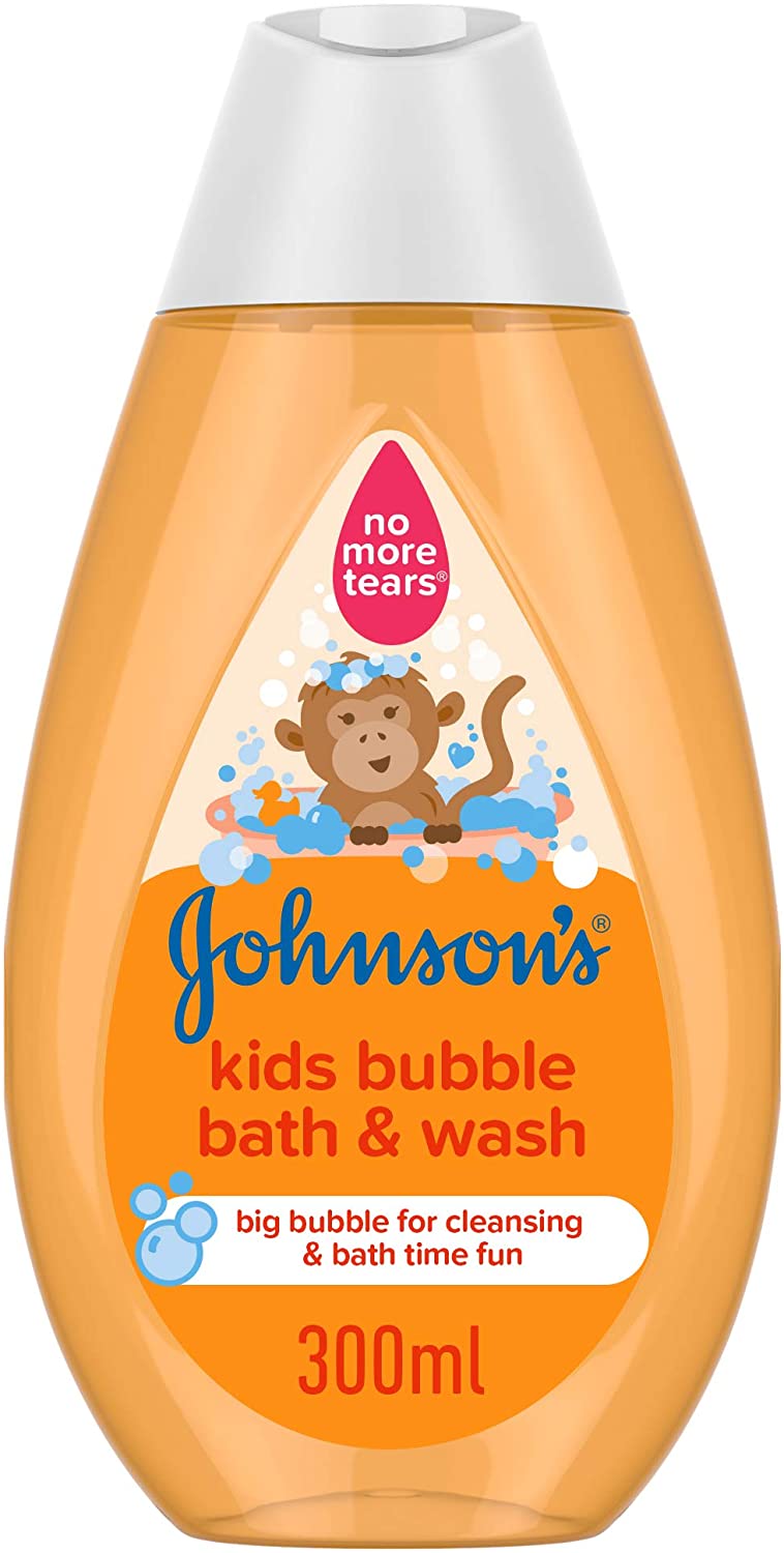 J&J BATH+WASH BUBBLE 300ML (BMR)