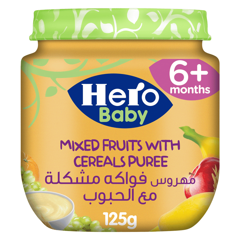 Hero Baby  Mix Fruits Cereals Puree 125G