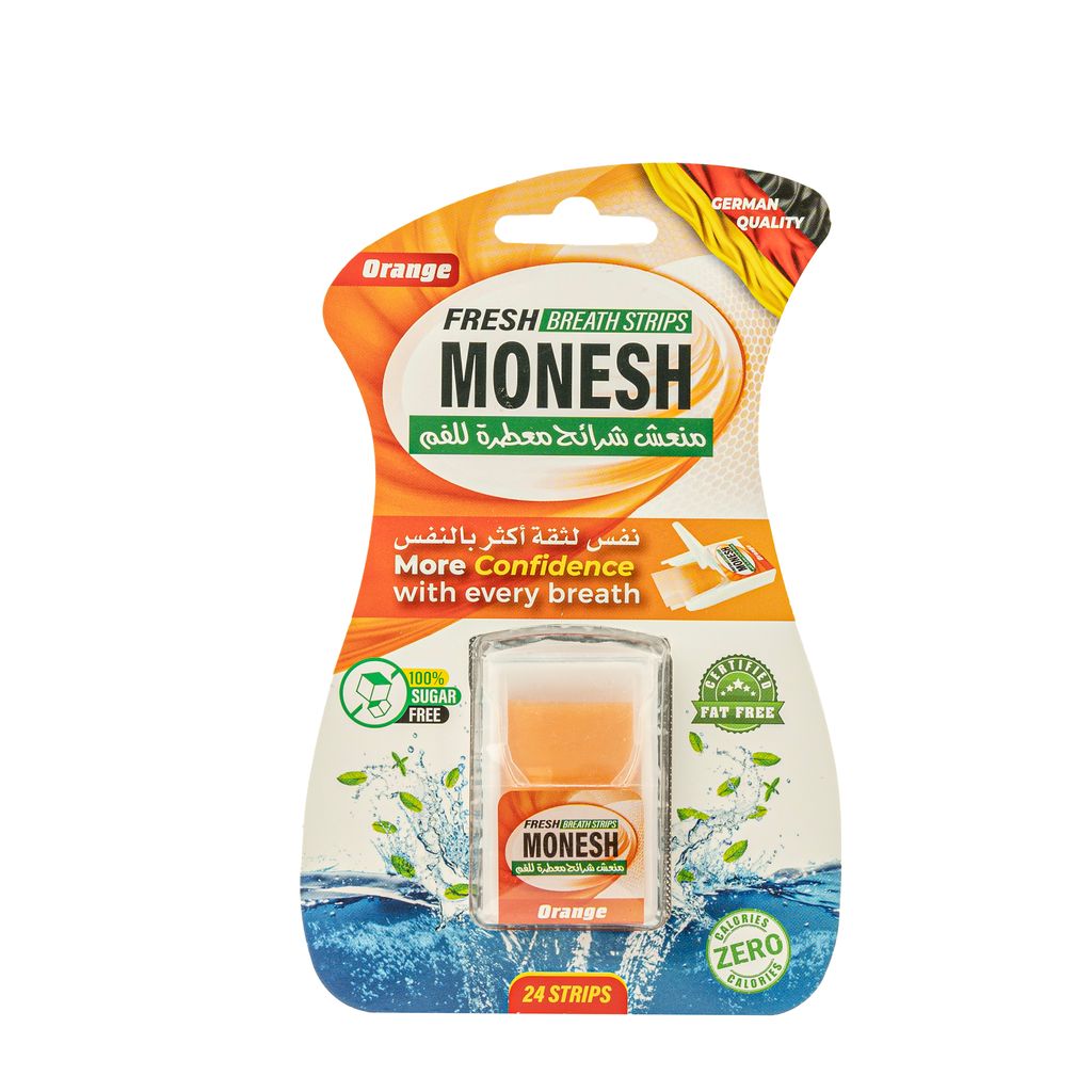 FRESH BREATH STRIPS MONESH ORANGE