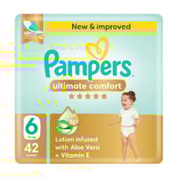 Pampers Ultimate Comfort Diapers, Size 6 (13+Kg) 42Pc