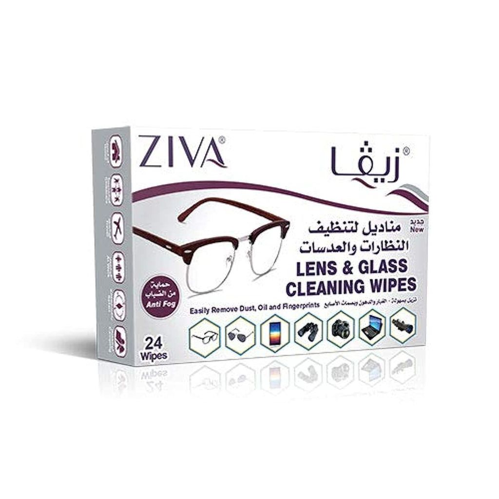 Ziva Lens & Glass Cleaning 24 Wipes