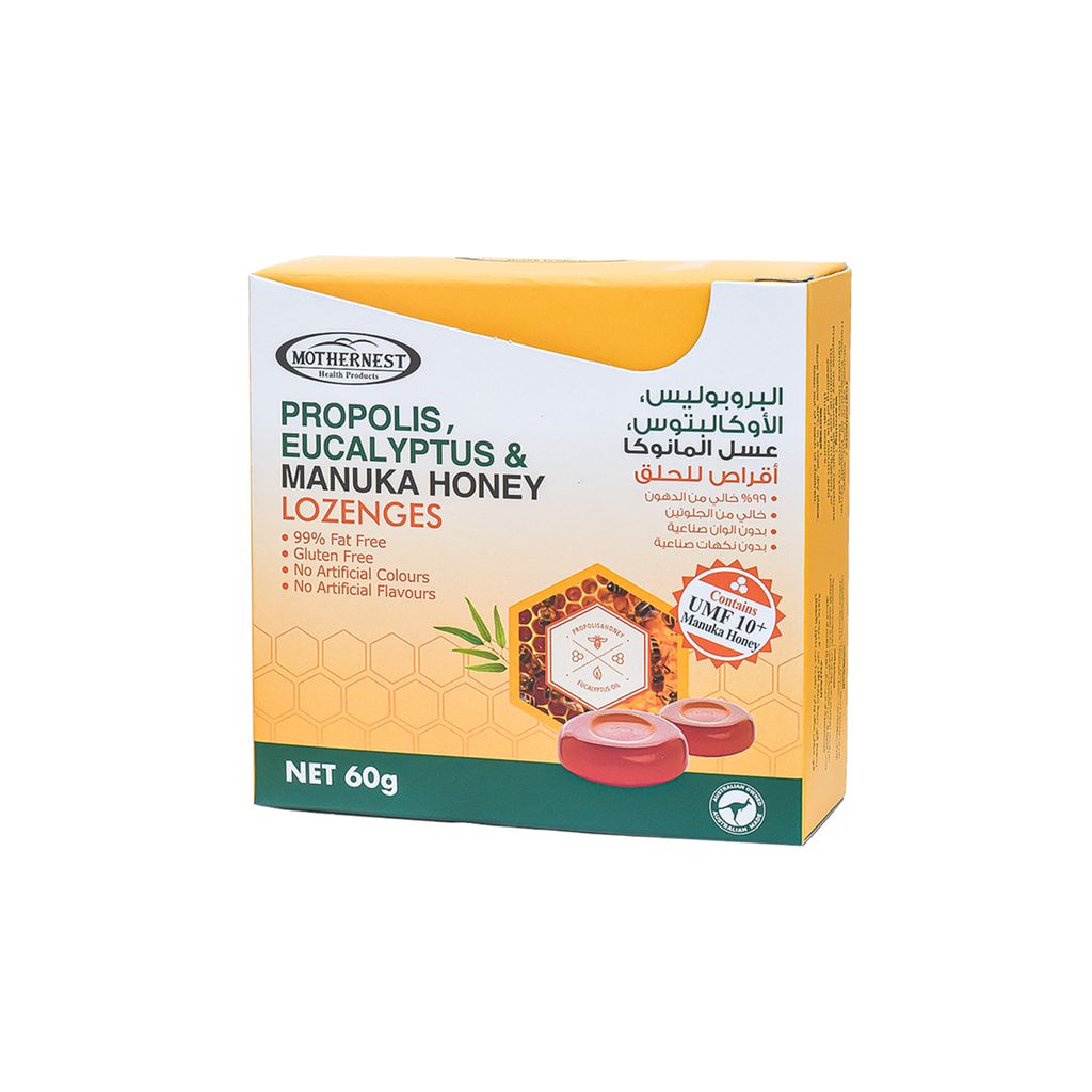 MOTHERNEST Manuka Honey Propolis & Euclyptus 12 Pcs