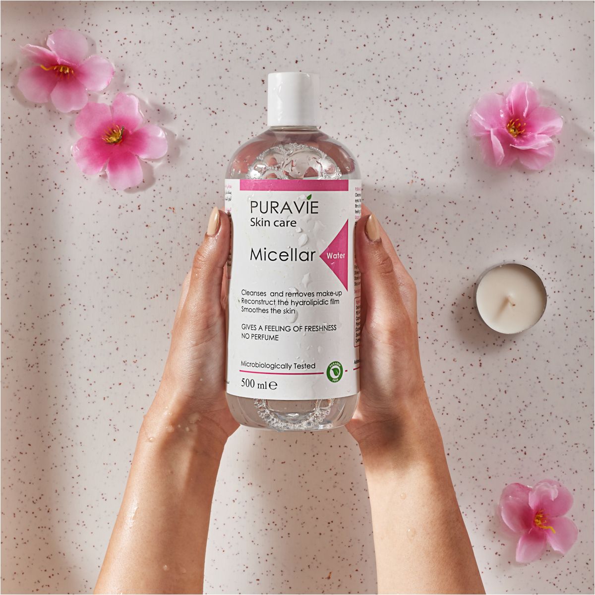 بيورافي ماء إزالة المكياج فيتامين سي 500 مل