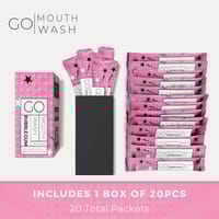 Go Mouthwash Bubble Gum Mint 20 Packets