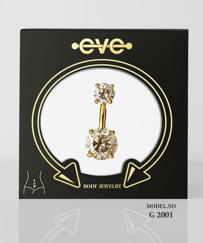 إيف بيرسنج سرة ذهبى  -موديل رقم G 2001