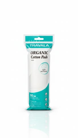 Travala Organic Round Cotton Pads 80 Pcs