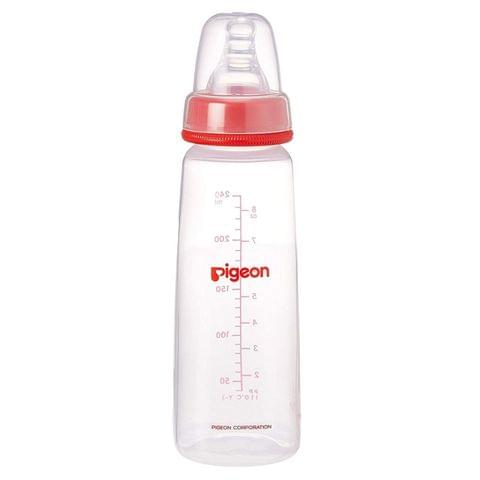 Pigeon Flexible Crystal Plastic Bottle 250 ml Blue/Pink (Star - Slim neck)