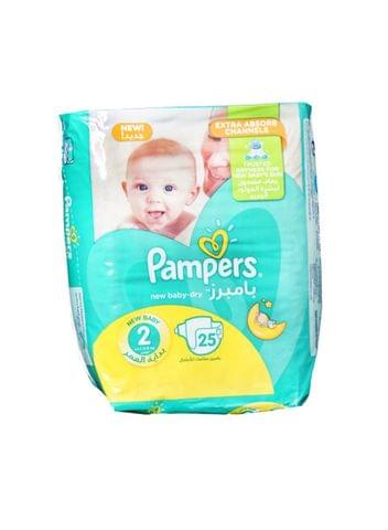 Pampers Baby-Dry Diapers, Size 2 (Newborn, 3-8Kg) 25Pc